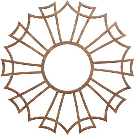 Ekena Millwork Augustus Wood Fretwork Pierced Ceiling Medallion, Walnut, 24"OD x 8 1/2"ID x 3/8"T CMWP24X24X0375AUWA